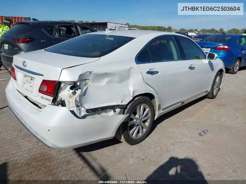 JTHBK1EG6C2503604 2012 Lexus Es 350