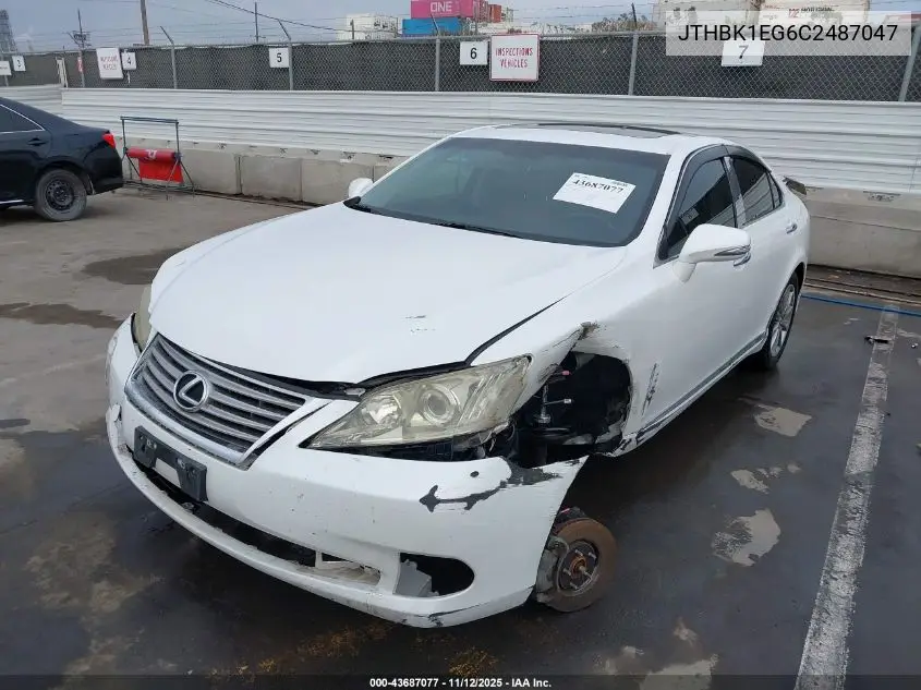 JTHBK1EG6C2487047 2012 Lexus Es 350