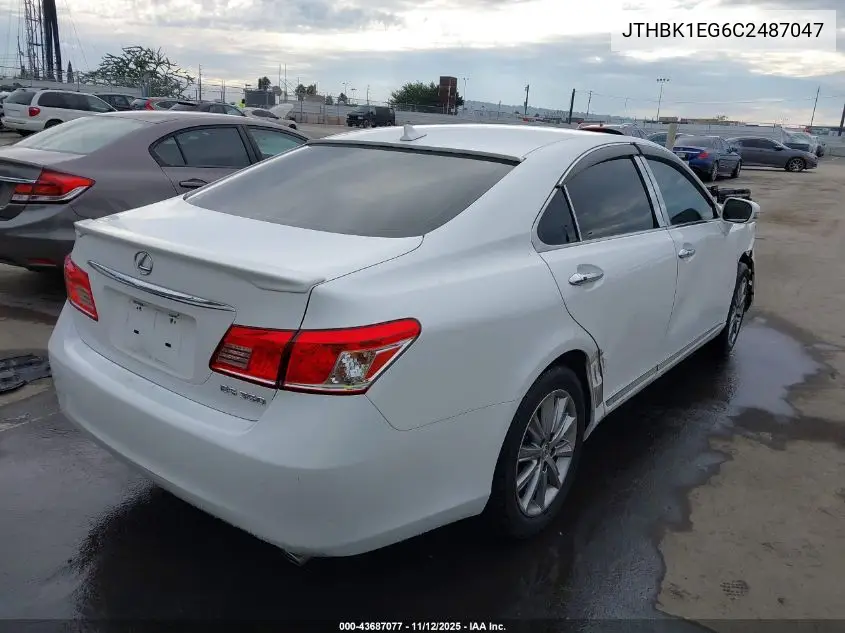 JTHBK1EG6C2487047 2012 Lexus Es 350