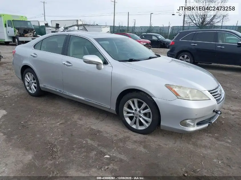 JTHBK1EG4C2473258 2012 Lexus Es 350