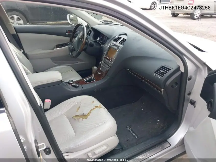 JTHBK1EG4C2473258 2012 Lexus Es 350