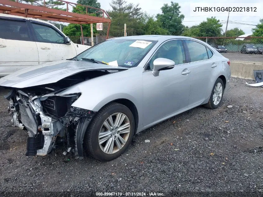 JTHBK1GG4D2021812 2013 Lexus Es 350