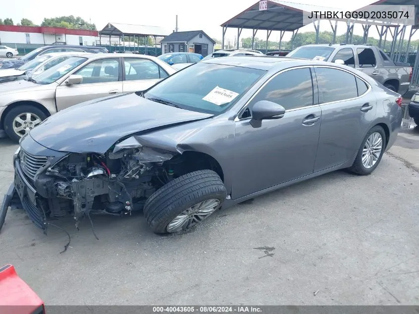 JTHBK1GG9D2035074 2013 Lexus Es 350