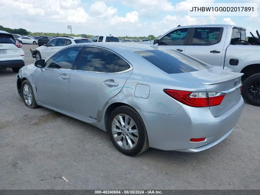 JTHBW1GG0D2017891 2013 Lexus Es 300H