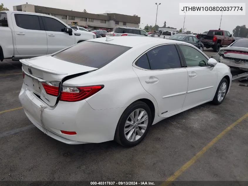 JTHBW1GG8D2037774 2013 Lexus Es 300H