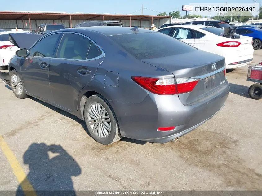 JTHBK1GG0D2026490 2013 Lexus Es 350