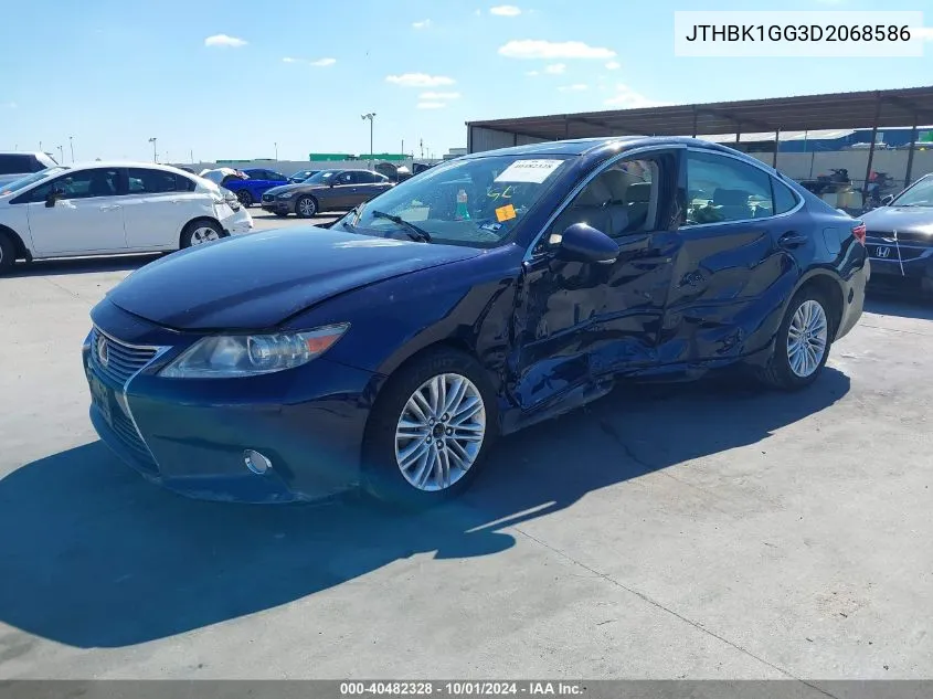 JTHBK1GG3D2068586 2013 Lexus Es 350