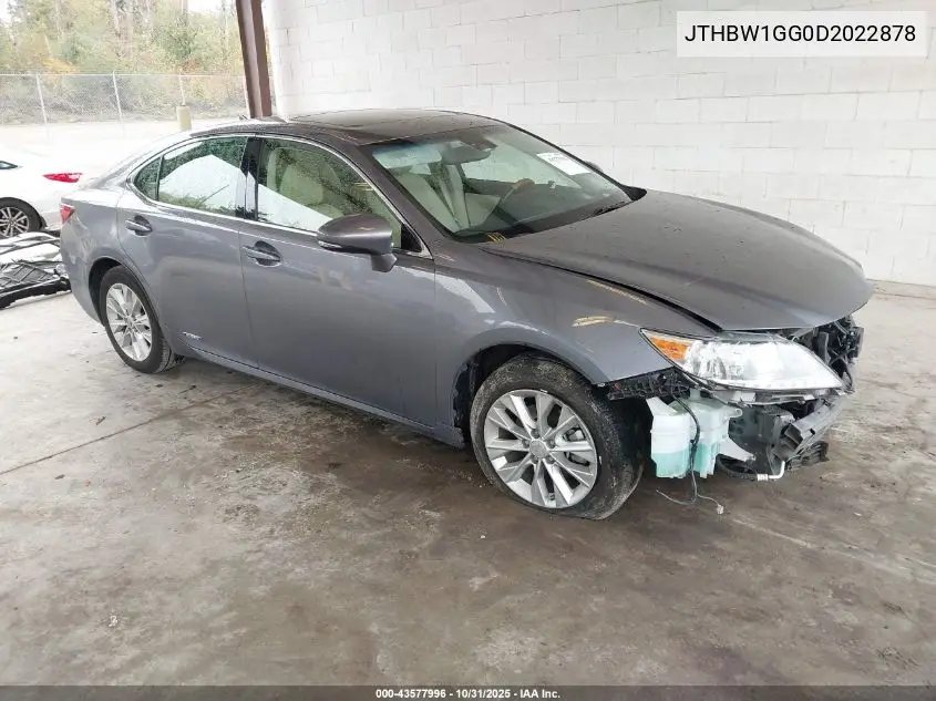 JTHBW1GG0D2022878 2013 Lexus Es 300H
