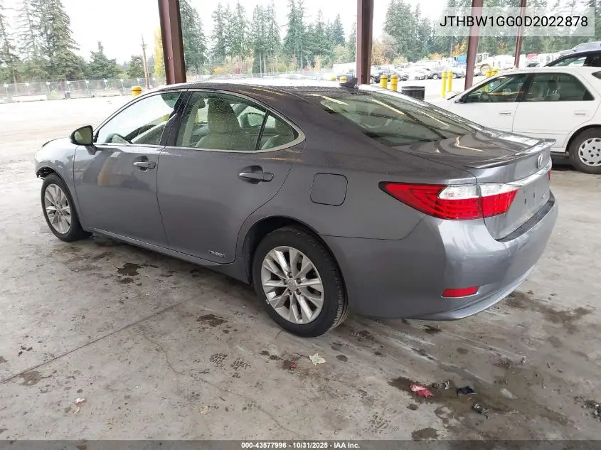 JTHBW1GG0D2022878 2013 Lexus Es 300H