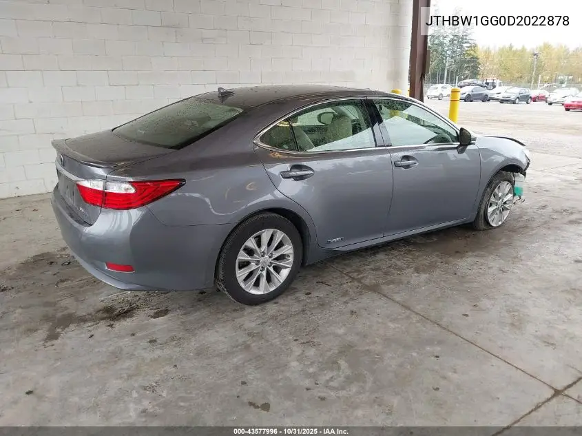 JTHBW1GG0D2022878 2013 Lexus Es 300H