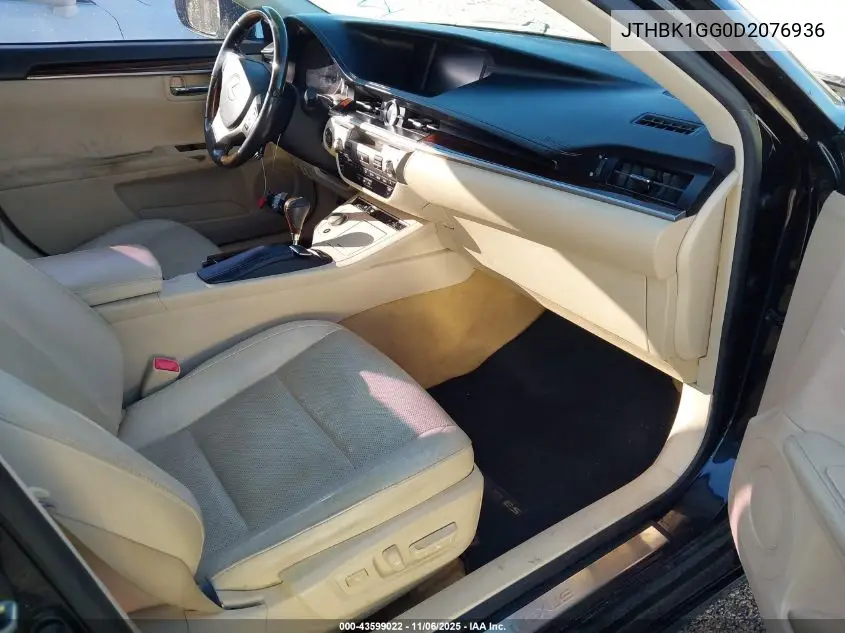JTHBK1GG0D2076936 2013 Lexus Es 350