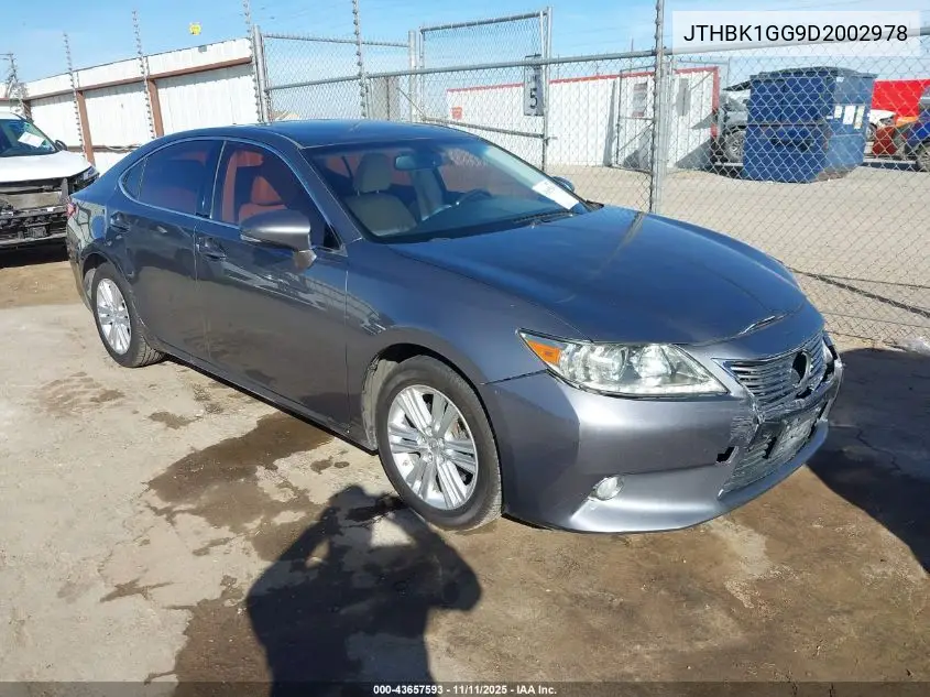 JTHBK1GG9D2002978 2013 Lexus Es 350