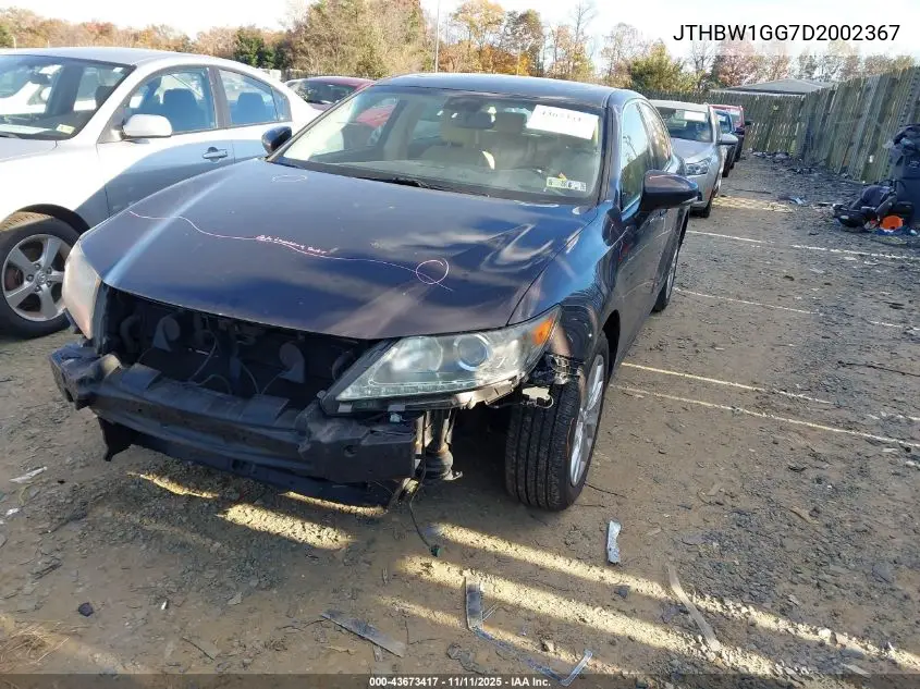JTHBW1GG7D2002367 2013 Lexus Es 300H