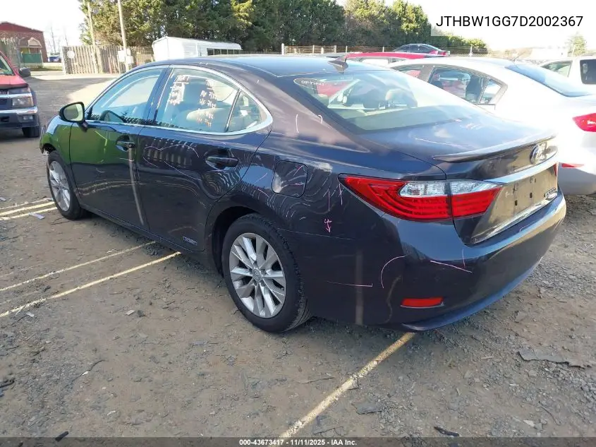 JTHBW1GG7D2002367 2013 Lexus Es 300H