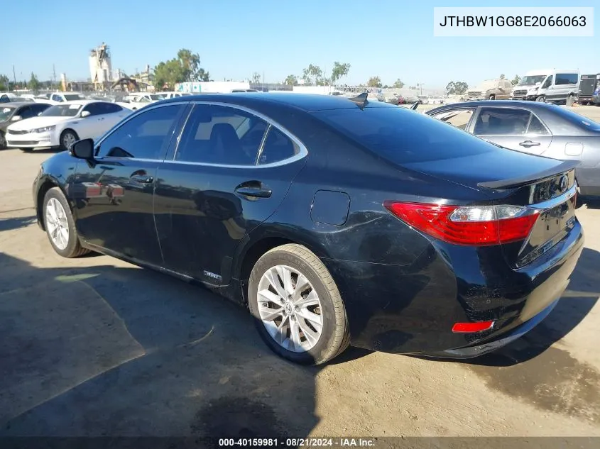 JTHBW1GG8E2066063 2014 Lexus Es 300H