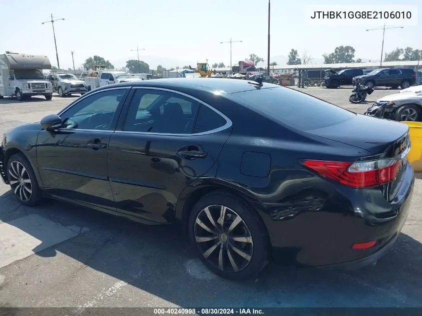 JTHBK1GG8E2106010 2014 Lexus Es 350