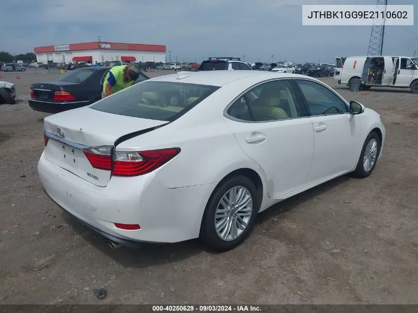 JTHBK1GG9E2110602 2014 Lexus Es 350