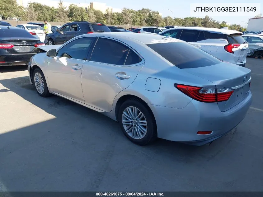 JTHBK1GG3E2111549 2014 Lexus Es 350