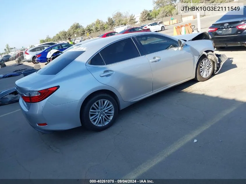 JTHBK1GG3E2111549 2014 Lexus Es 350