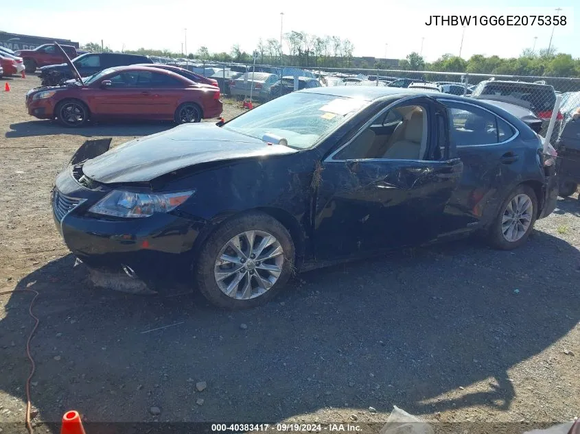 JTHBW1GG6E2075358 2014 Lexus Es 300H