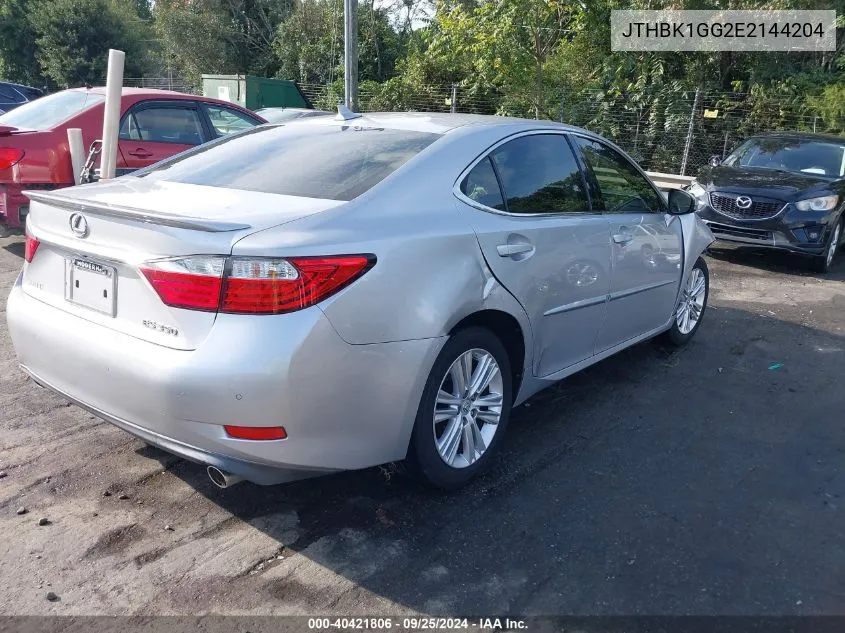 JTHBK1GG2E2144204 2014 Lexus Es 350