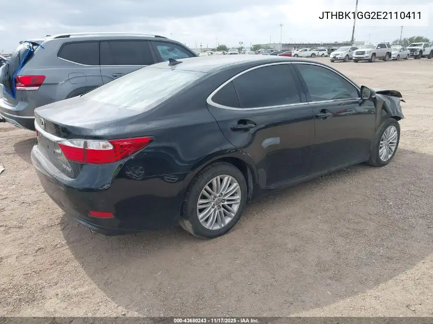JTHBK1GG2E2110411 2014 Lexus Es 350