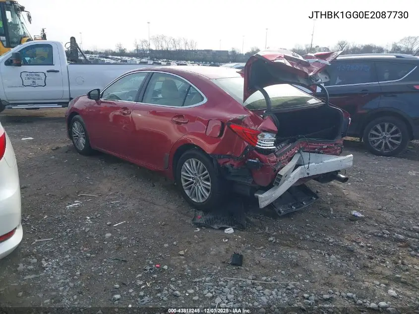 JTHBK1GG0E2087730 2014 Lexus Es 350