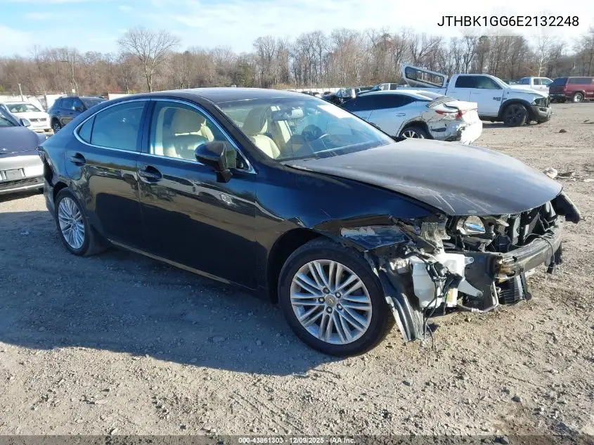 JTHBK1GG6E2132248 2014 Lexus Es 350