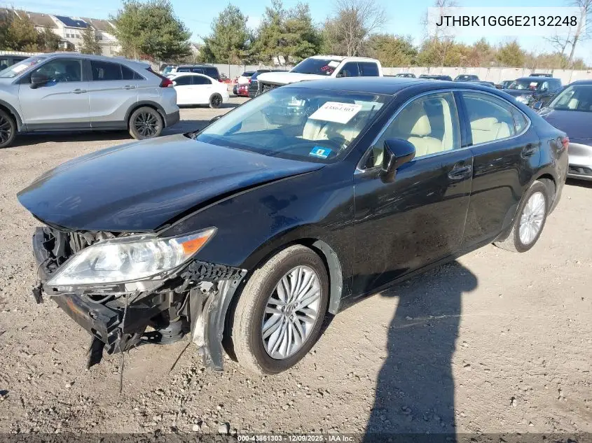 JTHBK1GG6E2132248 2014 Lexus Es 350