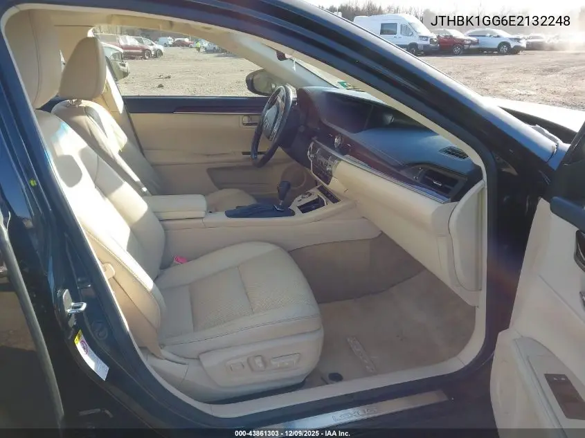 JTHBK1GG6E2132248 2014 Lexus Es 350