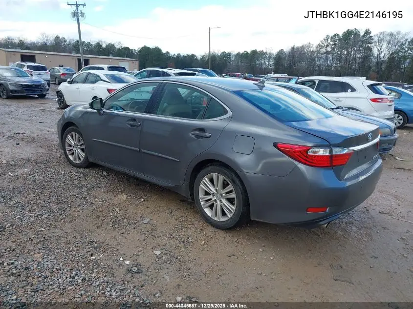 JTHBK1GG4E2146195 2014 Lexus Es 350