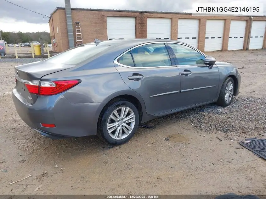 JTHBK1GG4E2146195 2014 Lexus Es 350