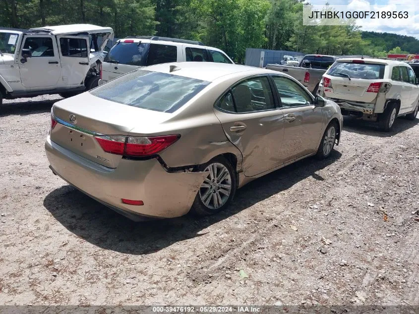 JTHBK1GG0F2189563 2015 Lexus Es 350