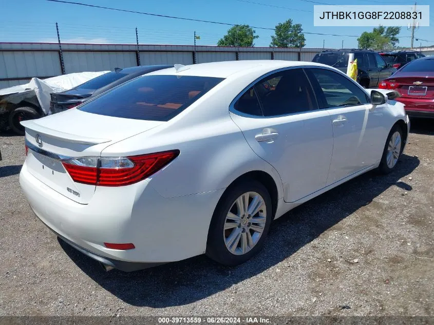 JTHBK1GG8F2208831 2015 Lexus Es 350