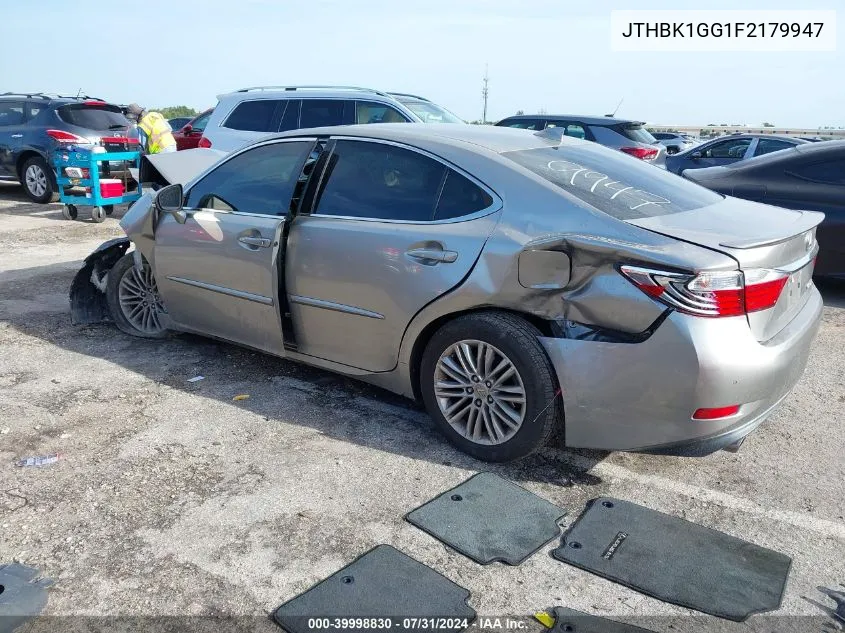 JTHBK1GG1F2179947 2015 Lexus Es 350