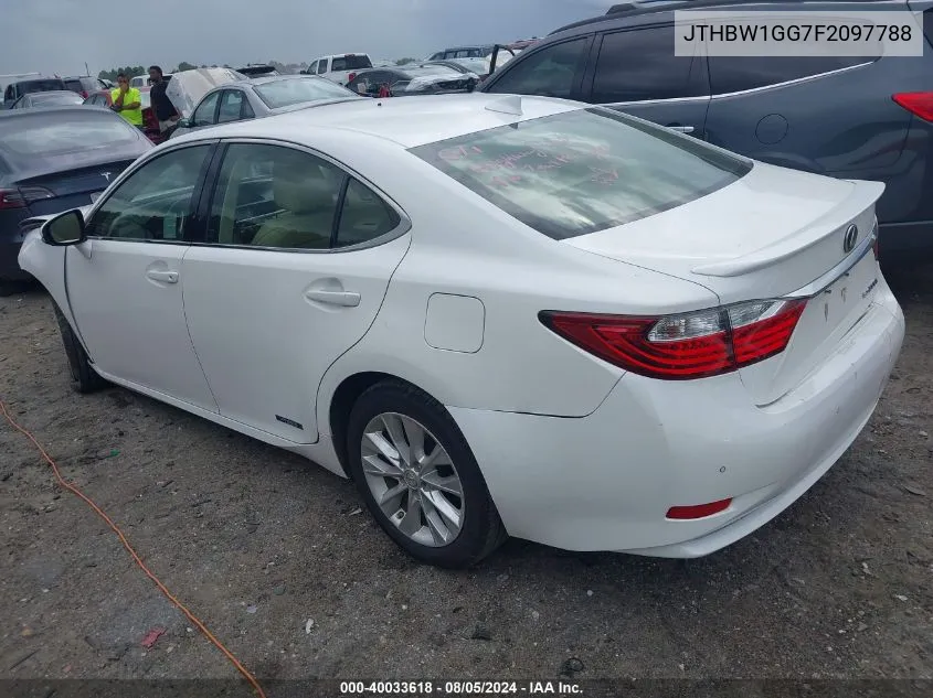 JTHBW1GG7F2097788 2015 Lexus Es 300H