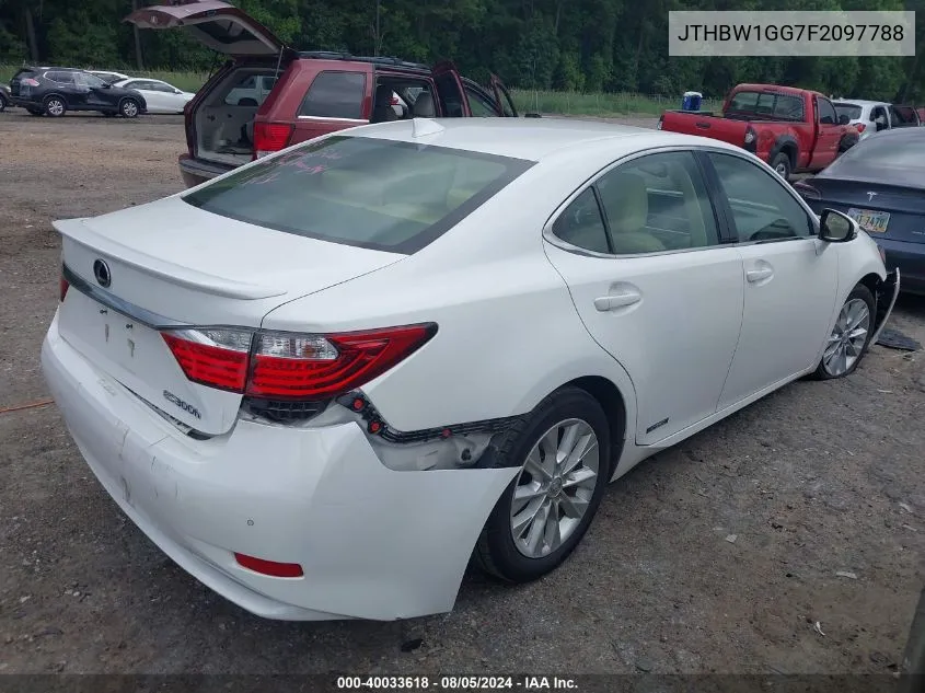 JTHBW1GG7F2097788 2015 Lexus Es 300H