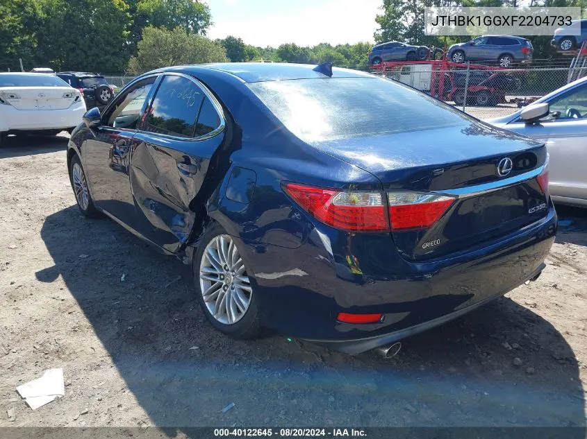 JTHBK1GGXF2204733 2015 Lexus Es 350