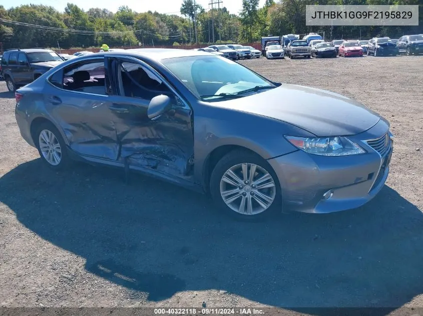 JTHBK1GG9F2195829 2015 Lexus Es 350