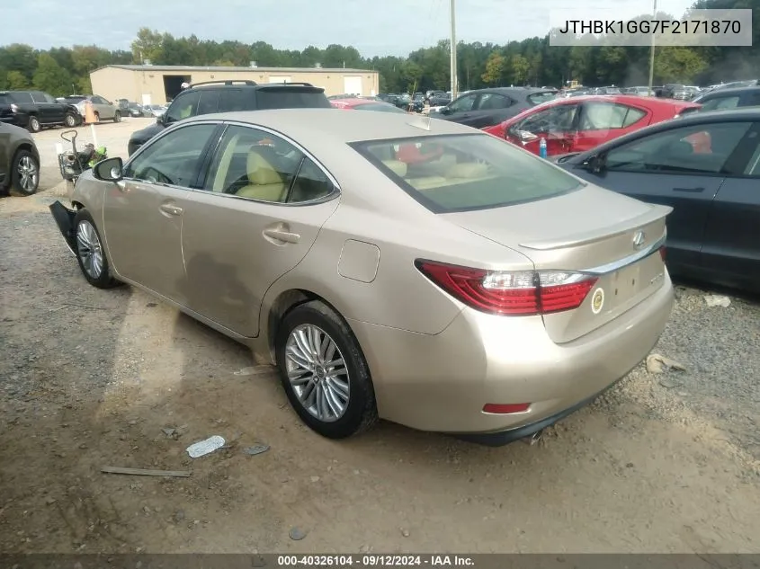 JTHBK1GG7F2171870 2015 Lexus Es 350 350