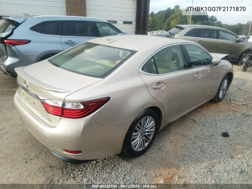 JTHBK1GG7F2171870 2015 Lexus Es 350 350