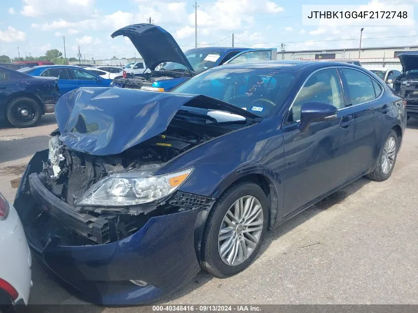 JTHBK1GG4F2172748 2015 Lexus Es 350