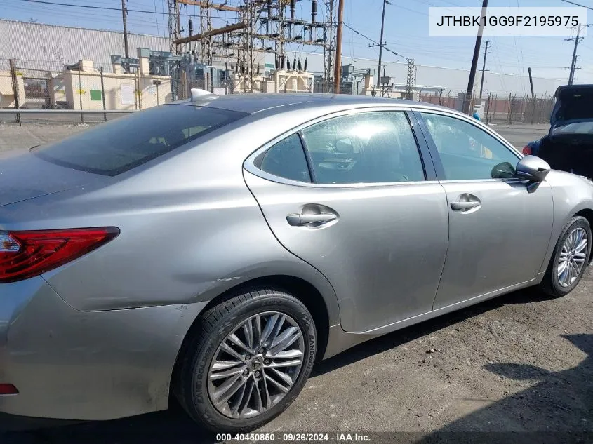 JTHBK1GG9F2195975 2015 Lexus Es 350