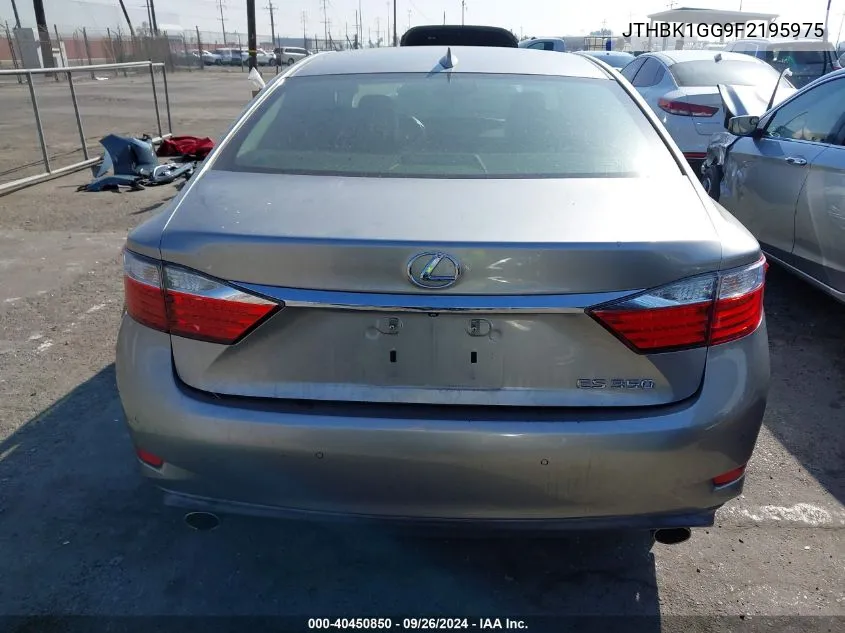 JTHBK1GG9F2195975 2015 Lexus Es 350