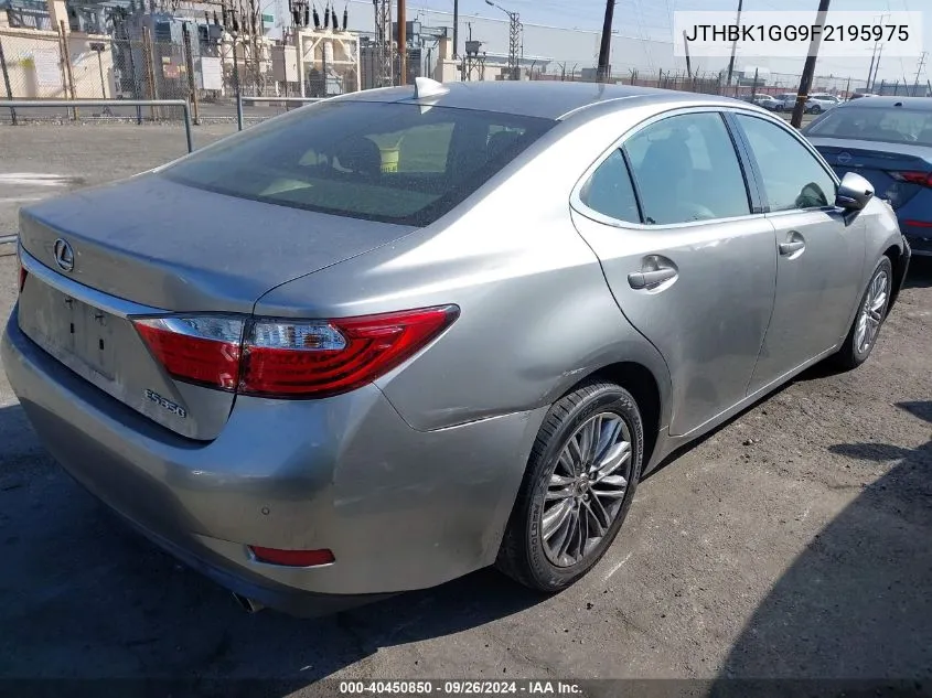 JTHBK1GG9F2195975 2015 Lexus Es 350