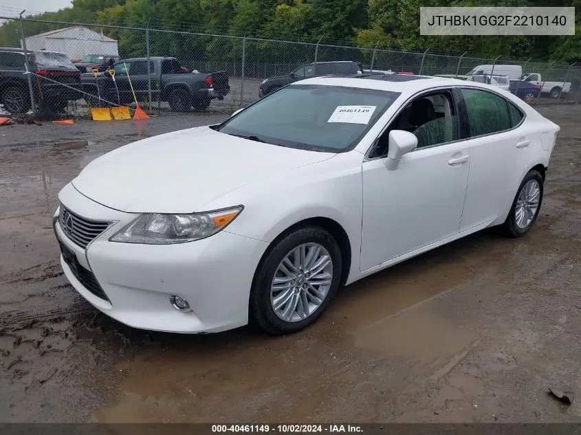 JTHBK1GG2F2210140 2015 Lexus Es 350