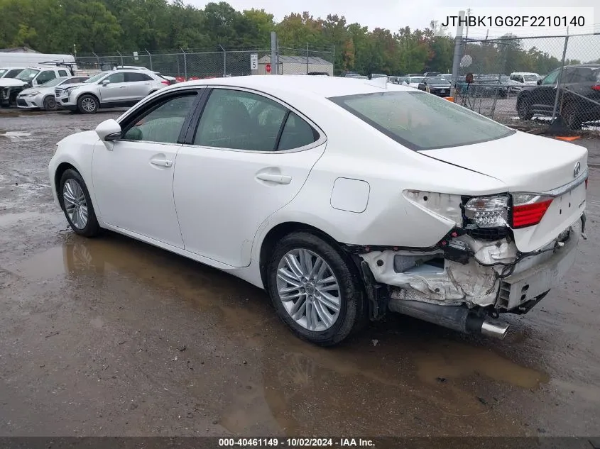 JTHBK1GG2F2210140 2015 Lexus Es 350