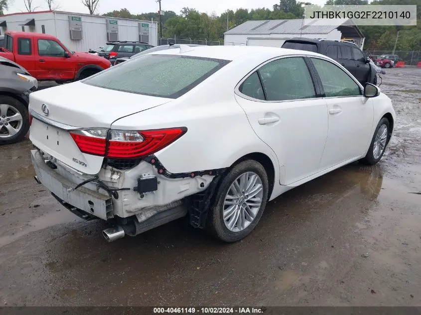 JTHBK1GG2F2210140 2015 Lexus Es 350