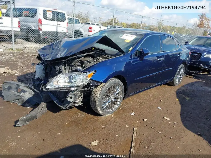 JTHBK1GG0F2194794 2015 Lexus Es 350