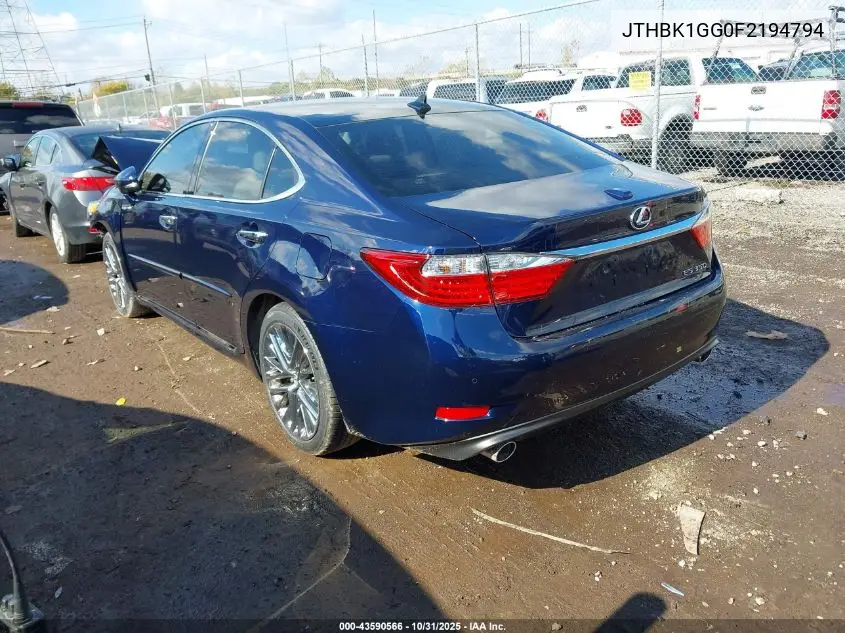 JTHBK1GG0F2194794 2015 Lexus Es 350